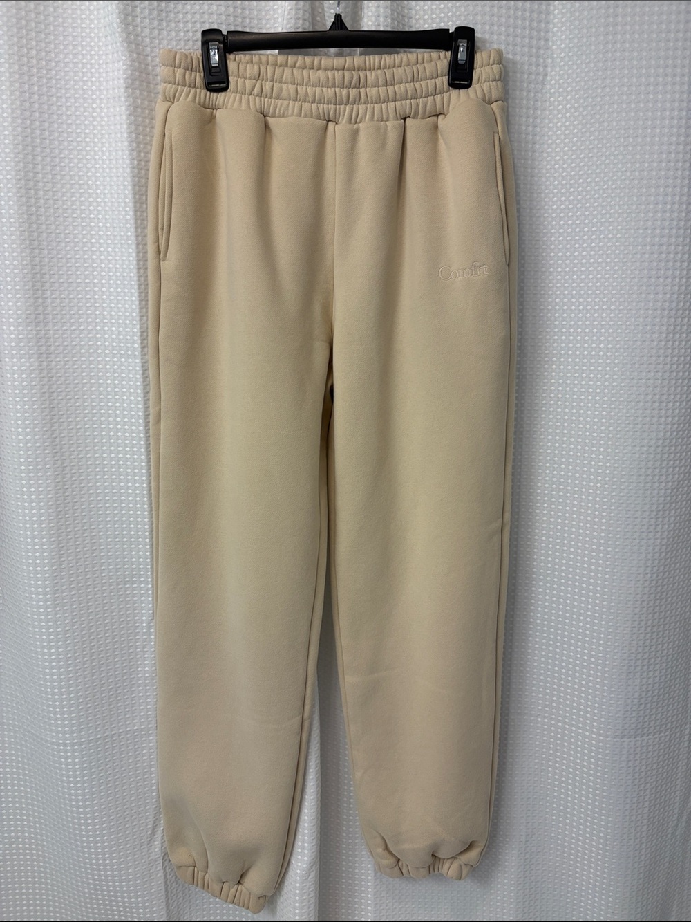 Comfrt Minimalist Set ~ Hoodie and Joggers Size Medium ~ Bone ~ NWT - Picture 5 of 16